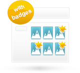Products badge system
