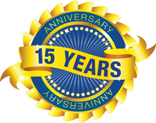 15 Year Anniversary Seal